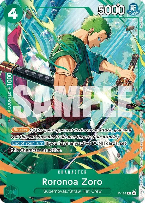 Roronoa Zoro, P-114, Base, English