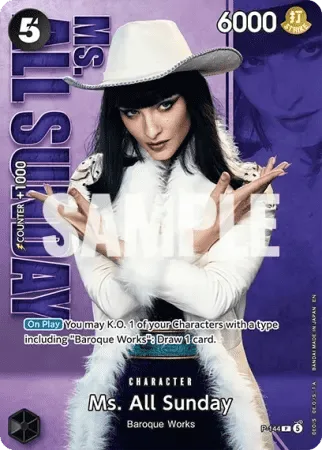 Ms. All Sunday, P-144, Base, English
