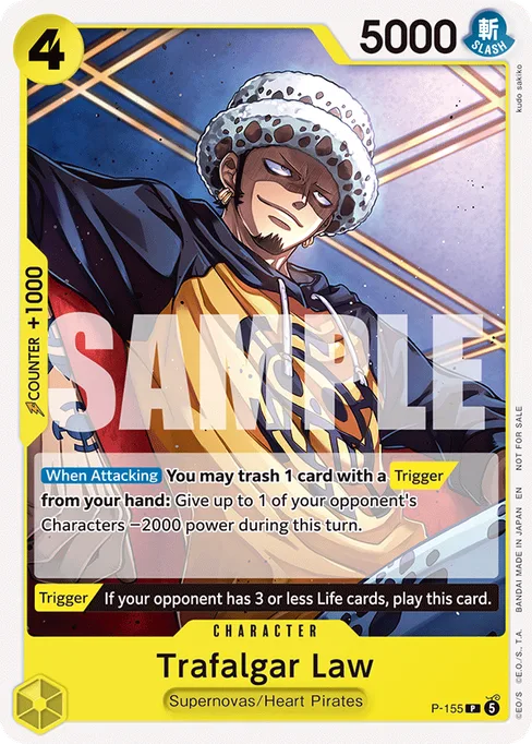 Trafalgar Law, P-155, Base, English