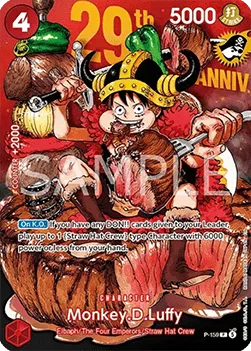 Monkey D. Luffy, P-159, Parallel 1, English