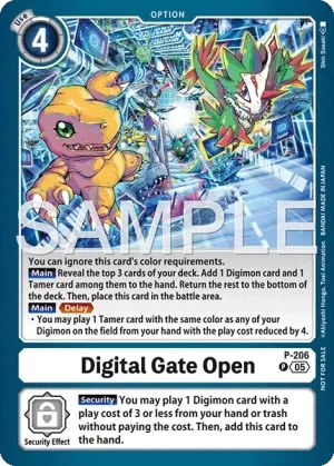 Digital Gate Open, P #P-206