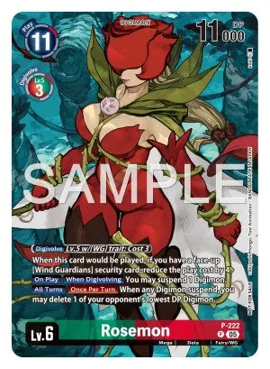 Rosemon, P #P-222