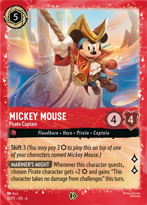 Mickey Mouse - Pirate Captain, Promo Set 2 #18