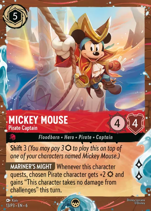 Mickey Mouse - Pirate Captain, Promo Set 3 #13