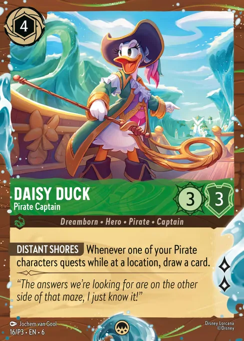 Daisy Duck - Pirate Captain, Promo Set 3 #16