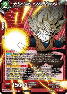 SS Son Goten, Familial Fellowship, Promotion Cards #P-428