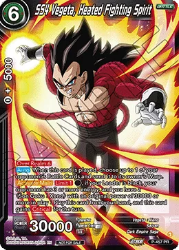 SS4 Vegeta, Heated Fighting Spirit, Promotion Cards #P-457_PR02