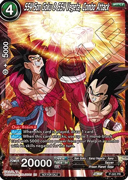 SS4 Son Goku & SS4 Vegeta, Combo Attack, Promotion Cards #P-585