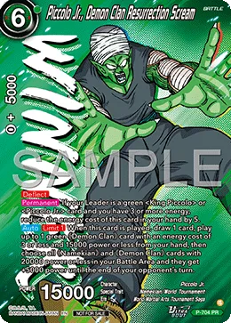 Piccolo Jr., Demon Clan Resurrection Scream, Promotion Cards #P-704_PR