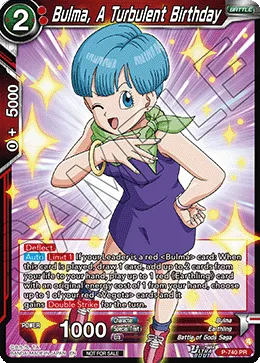 Bulma, A Turbulent Birthday, Promotion Cards #P-740