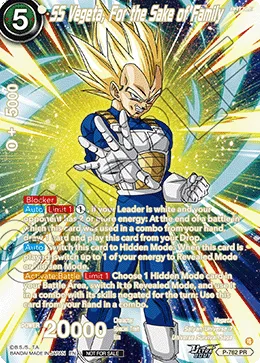 SS Vegeta, For the Sake of Family, Promotion Cards #P-762_PR