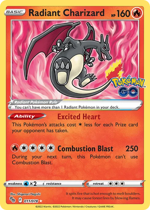 Radiant Charizard, Pokémon GO #11