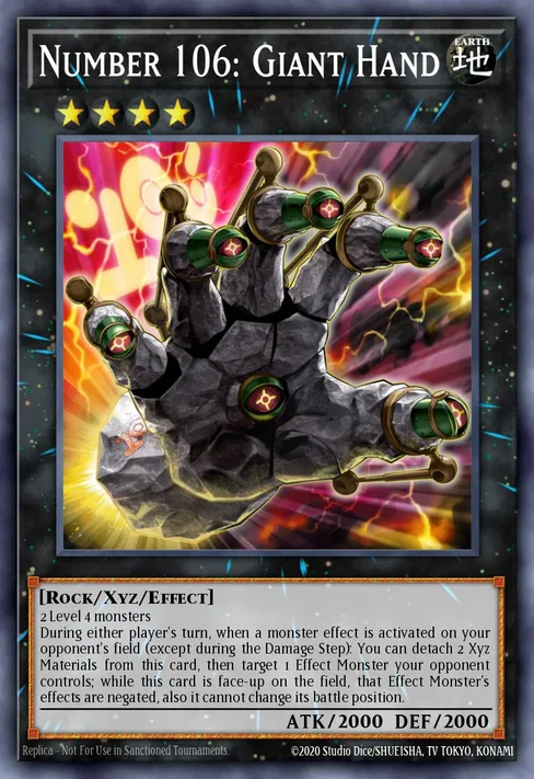 Number 106: Giant Hand, Premium Gold: Infinite Gold #PGL3-EN075