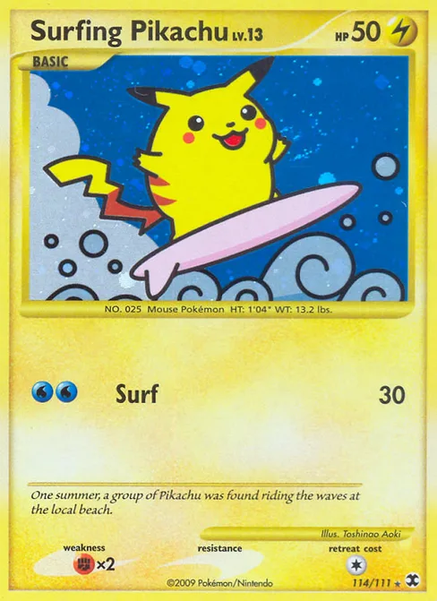 Surfing Pikachu, Rising Rivals #114
