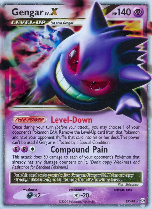Gengar LV.X, Arceus #97