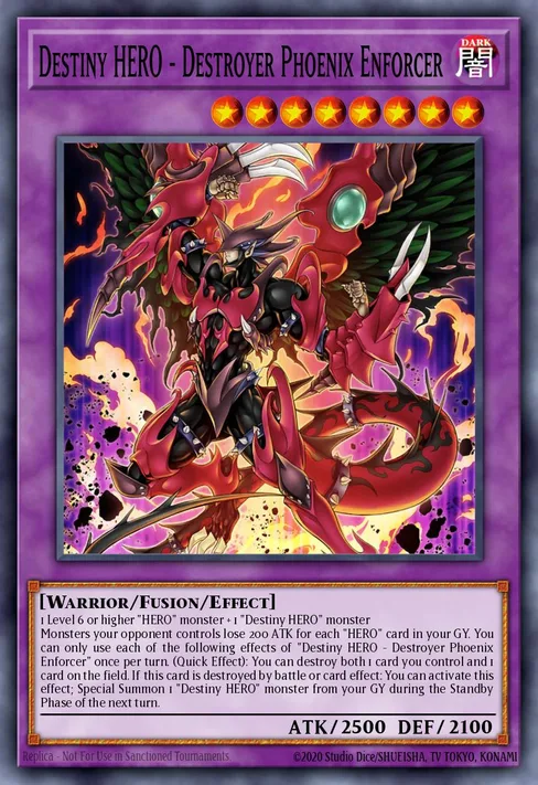 Destiny HERO - Destroyer Phoenix Enforcer, Power of the Elements #POTE-EN100
