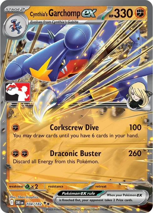 Cynthia's Garchomp ex, Play! Pokémon Prize Pack Series #104
