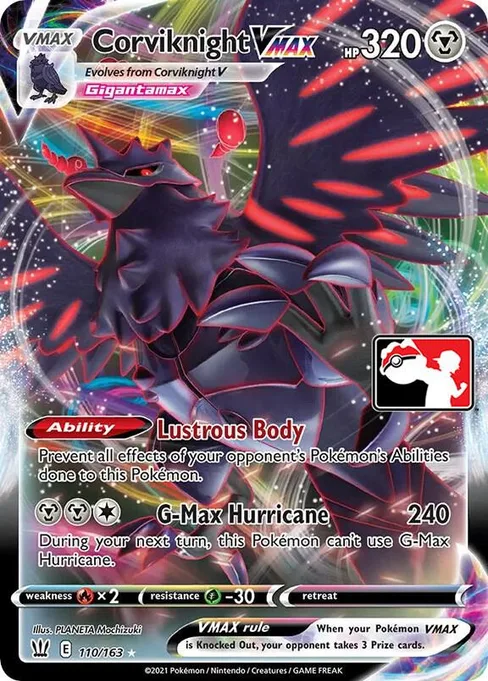 Corviknight VMAX, Play! Pokémon Prize Pack Series #110