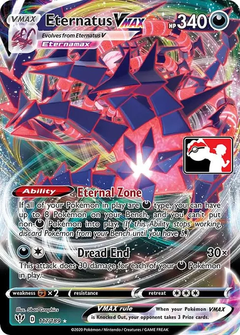 Eternatus VMAX, Play! Pokémon Prize Pack Series #117