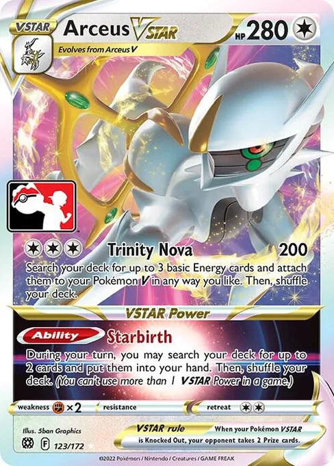 Arceus VSTAR, Play! Pokémon Prize Pack Series #123