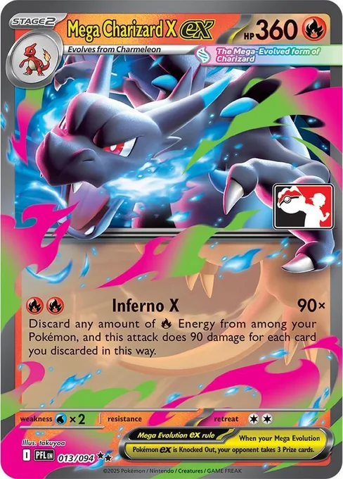 Mega Charizard X ex, Play! Pokémon Prize Pack Series #13