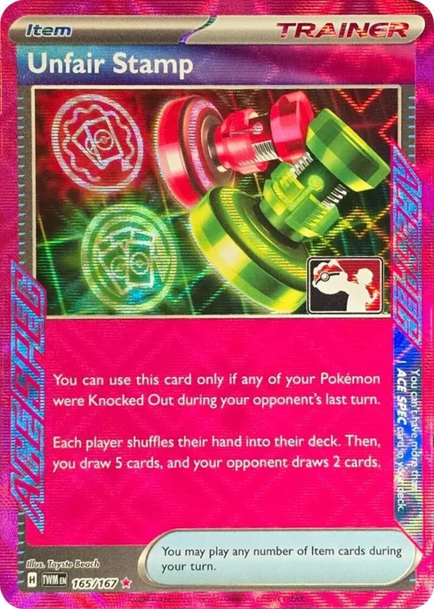 Unfair Stamp, Play! Pokémon Prize Pack Series #165