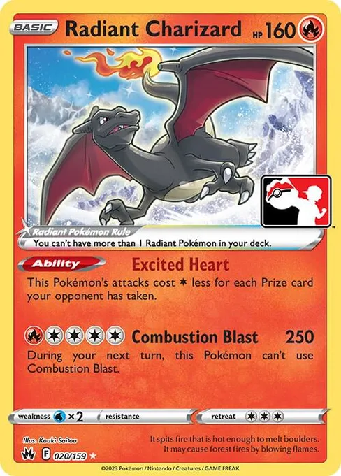 Radiant Charizard, Play! Pokémon Prize Pack Series #20