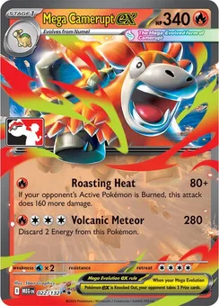 Mega Camerupt ex, Play! Pokémon Prize Pack Series