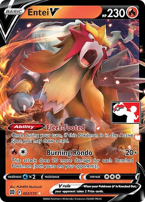 Entei V, Play! Pokémon Prize Pack Series #22