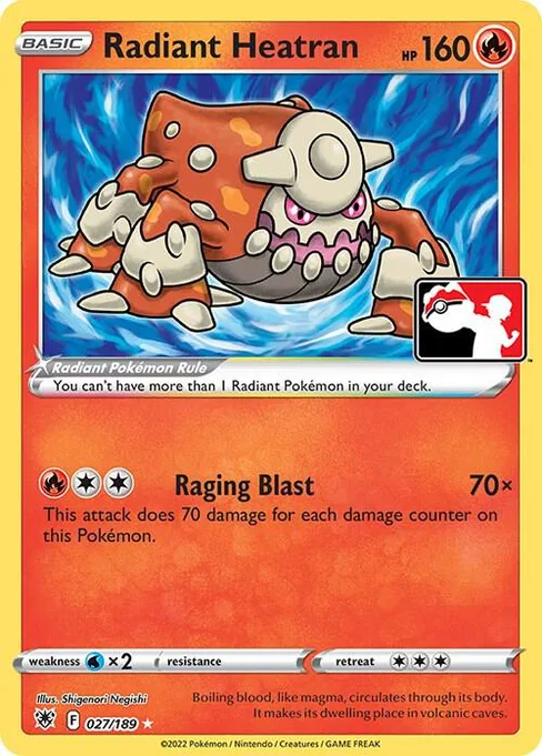 Radiant Heatran, Play! Pokémon Prize Pack Series #27
