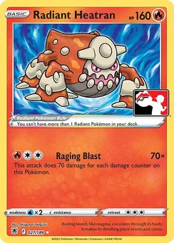 Radiant Heatran, Play! Pokémon Prize Pack Series