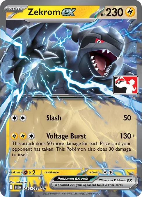 Zekrom ex, Play! Pokémon Prize Pack Series #34