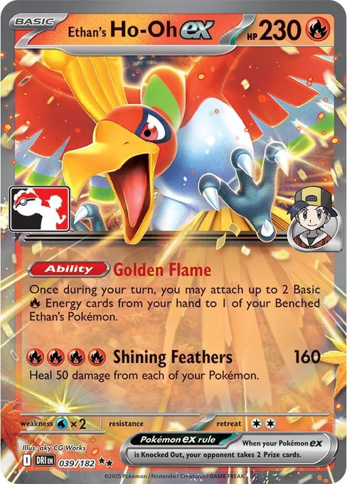 Ethan's Ho-Oh ex, Play! Pokémon Prize Pack Series #39