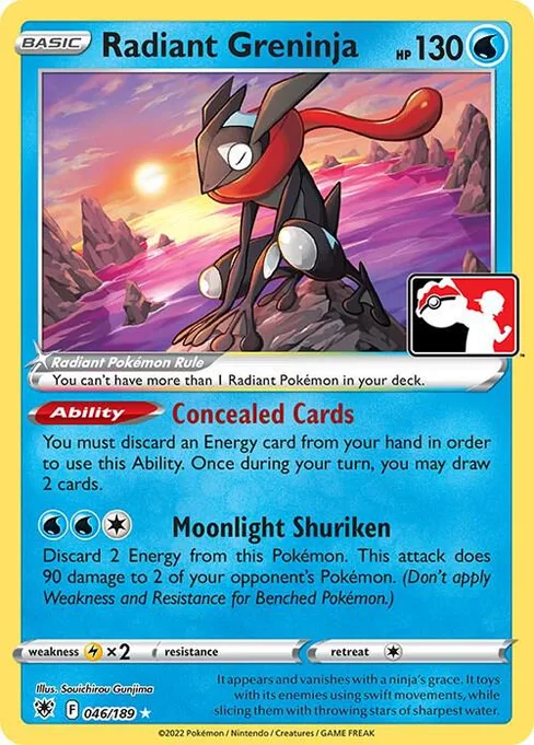 Radiant Greninja, Play! Pokémon Prize Pack Series #46