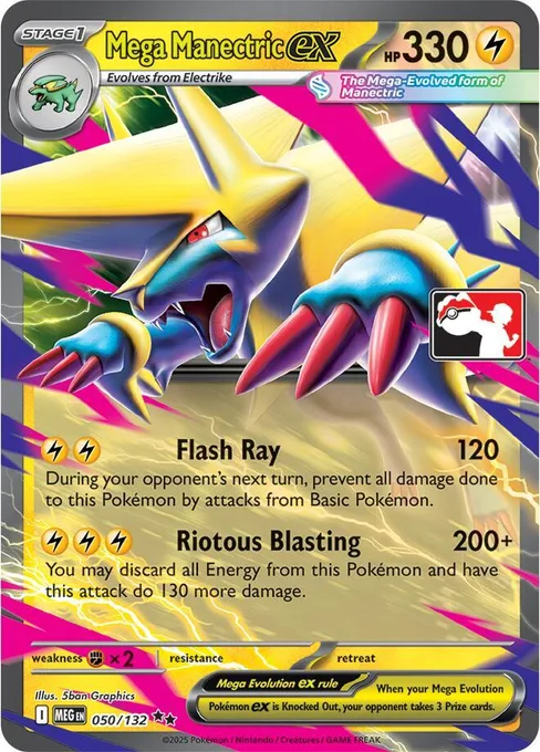 Mega Manectric ex, Play! Pokémon Prize Pack Series #50