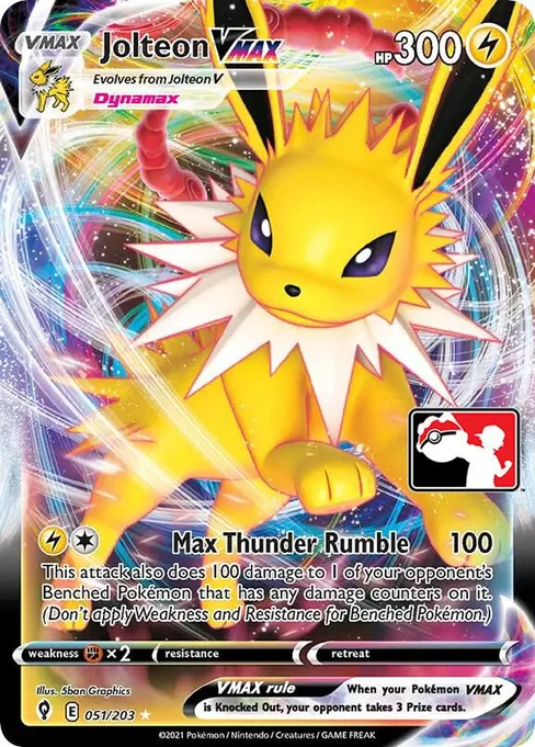 Jolteon VMAX, Play! Pokémon Prize Pack Series #51