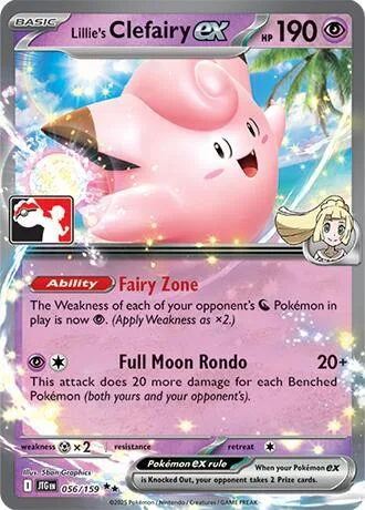 Lillie's Clefairy ex, Play! Pokémon Prize Pack Series #56