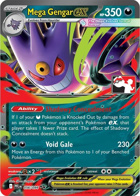 Mega Gengar ex, Play! Pokémon Prize Pack Series #56
