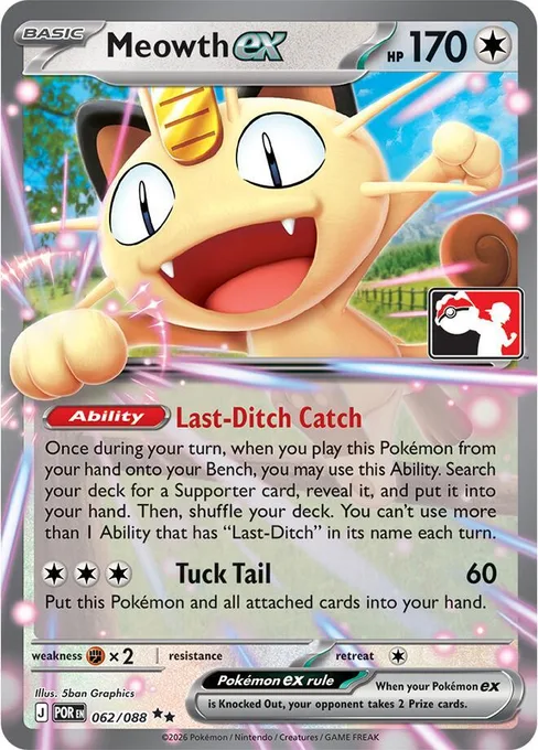 Meowth ex, Play! Pokémon Prize Pack Series #62
