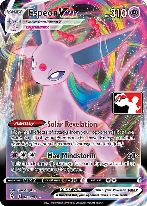 Espeon VMAX, Play! Pokémon Prize Pack Series #65