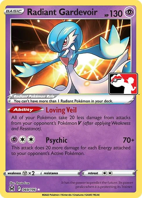 Radiant Gardevoir, Play! Pokémon Prize Pack Series #69