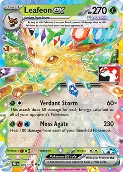 Leafeon ex, Play! Pokémon Prize Pack Series