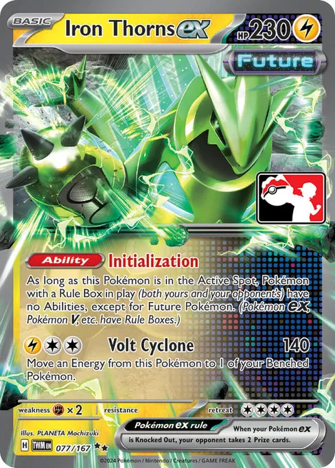 Iron Thorns ex, Play! Pokémon Prize Pack Series #77