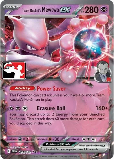 Team Rocket's Mewtwo ex, Play! Pokémon Prize Pack Series #81