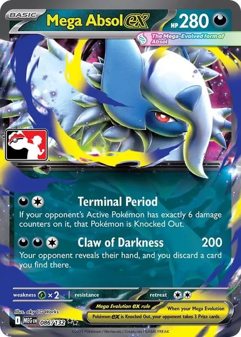 Mega Absol ex, Play! Pokémon Prize Pack Series #86