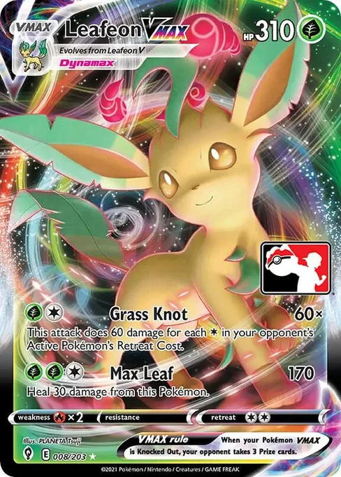 Leafeon VMAX, Play! Pokémon Prize Pack Series #8