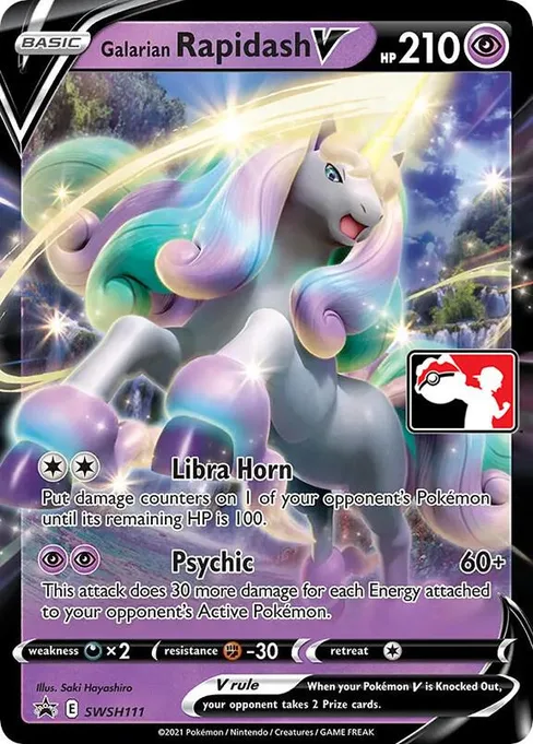 Galarian Rapidash V, Play! Pokémon Prize Pack Series #SWSH111
