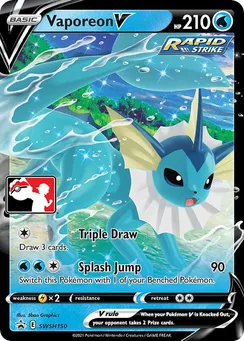 Vaporeon V, Play! Pokémon Prize Pack Series