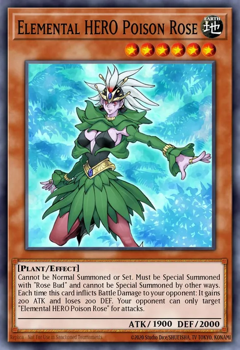 Elemental HERO Poison Rose, Premium Pack 2 (TCG) #PP02-EN006