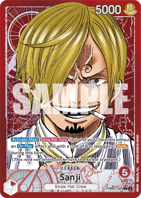 Sanji, ONE PIECE CARD THE BEST #PRB01-001_p1